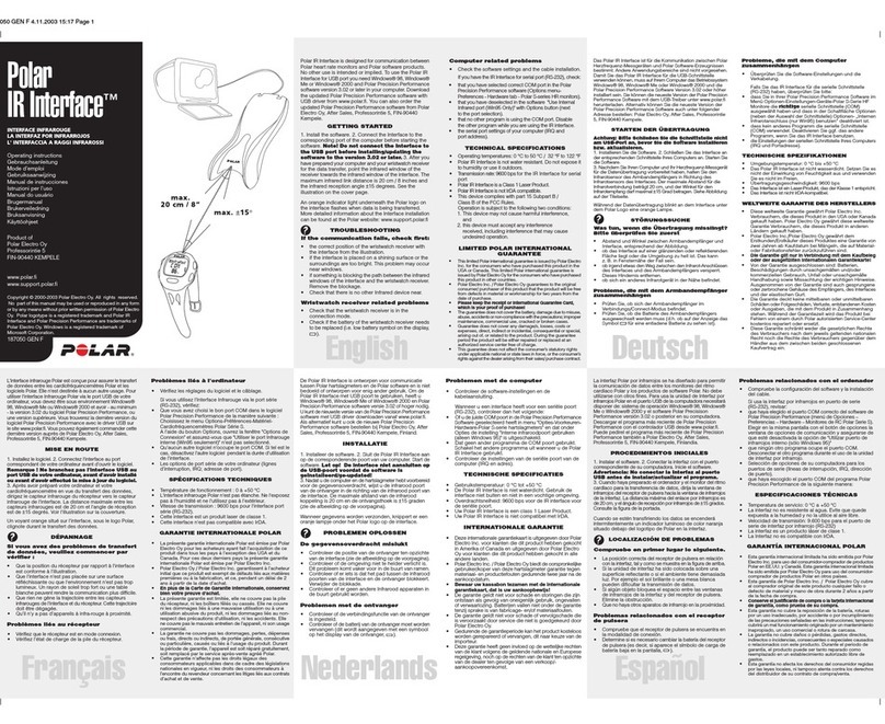 Polar Electro IR INTERFACE User manual