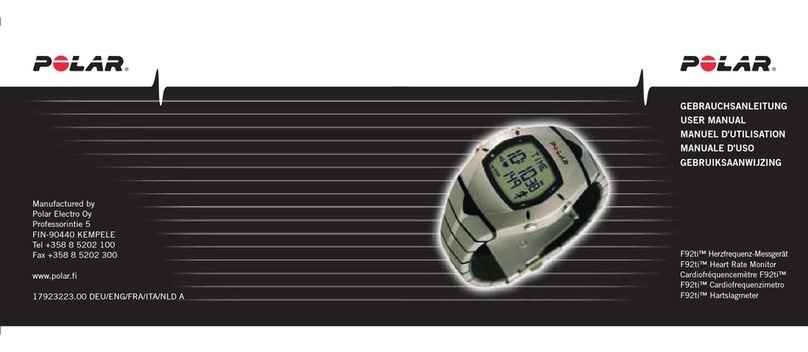 Polar Electro F92ti System manual