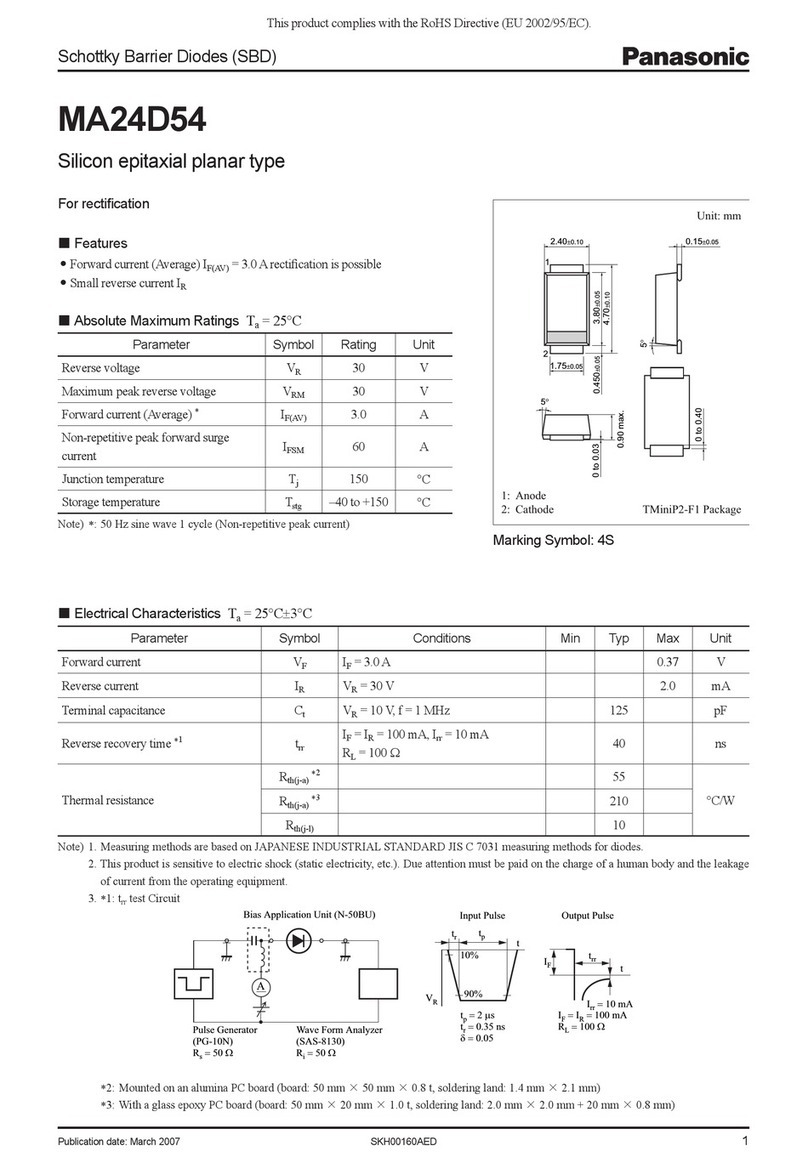 Panasonic MA24D54 User manual