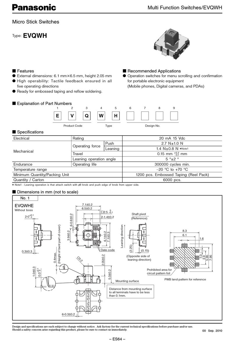 Panasonic EVQWH installation guide