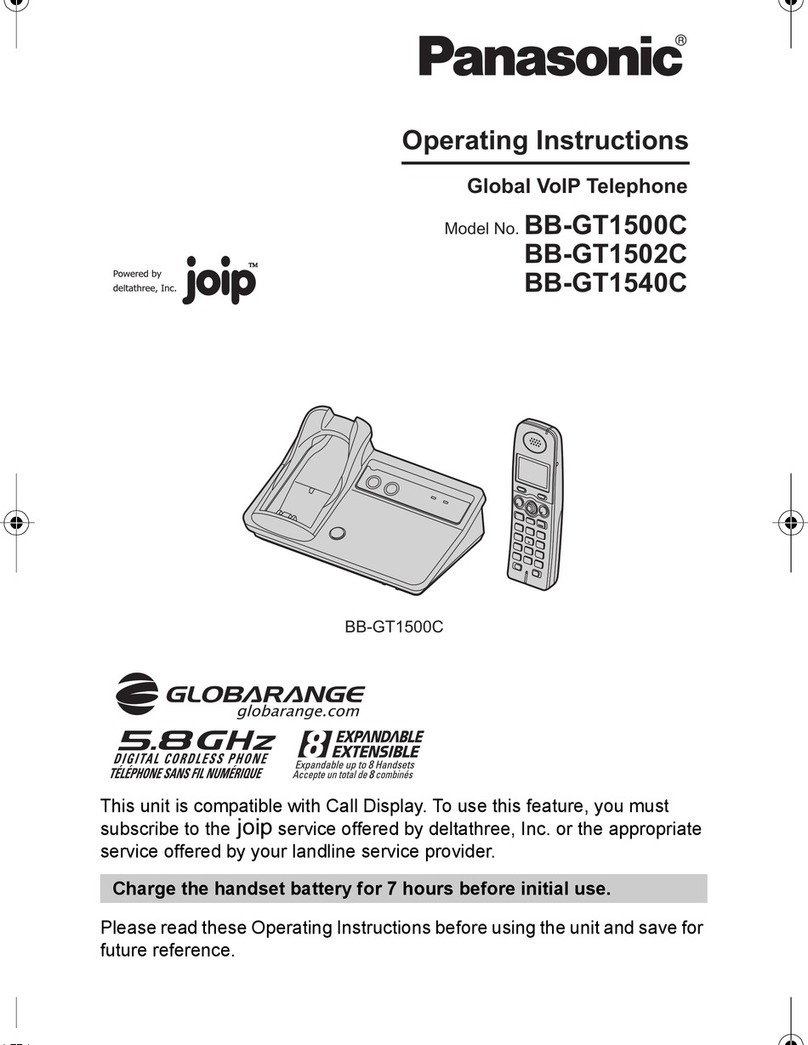 Panasonic BB-GT1500C User manual