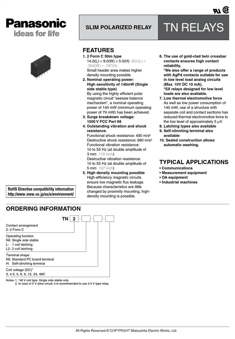 Panasonic TN Relay User manual