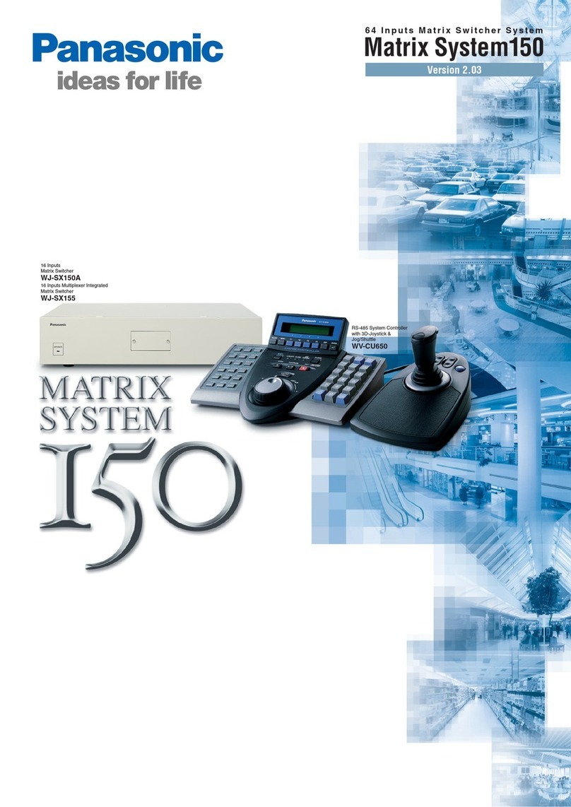 Panasonic Matrix System150 WJ-SX155 User manual