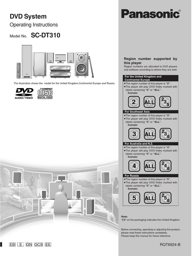 Panasonic SC-DT310 operating instructions