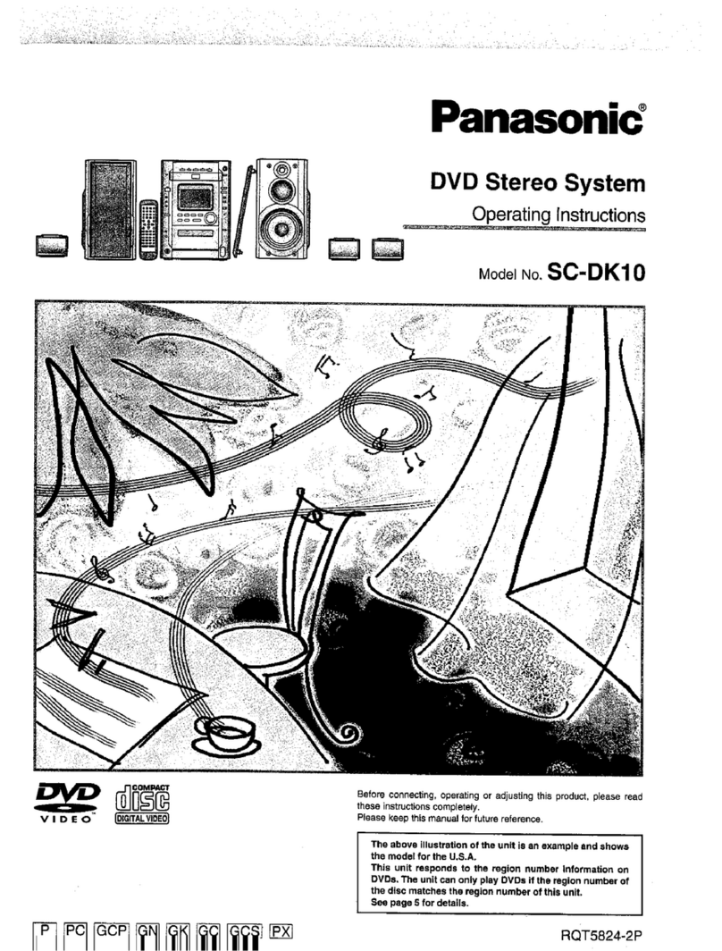 Panasonic SC-DK10 operating instructions