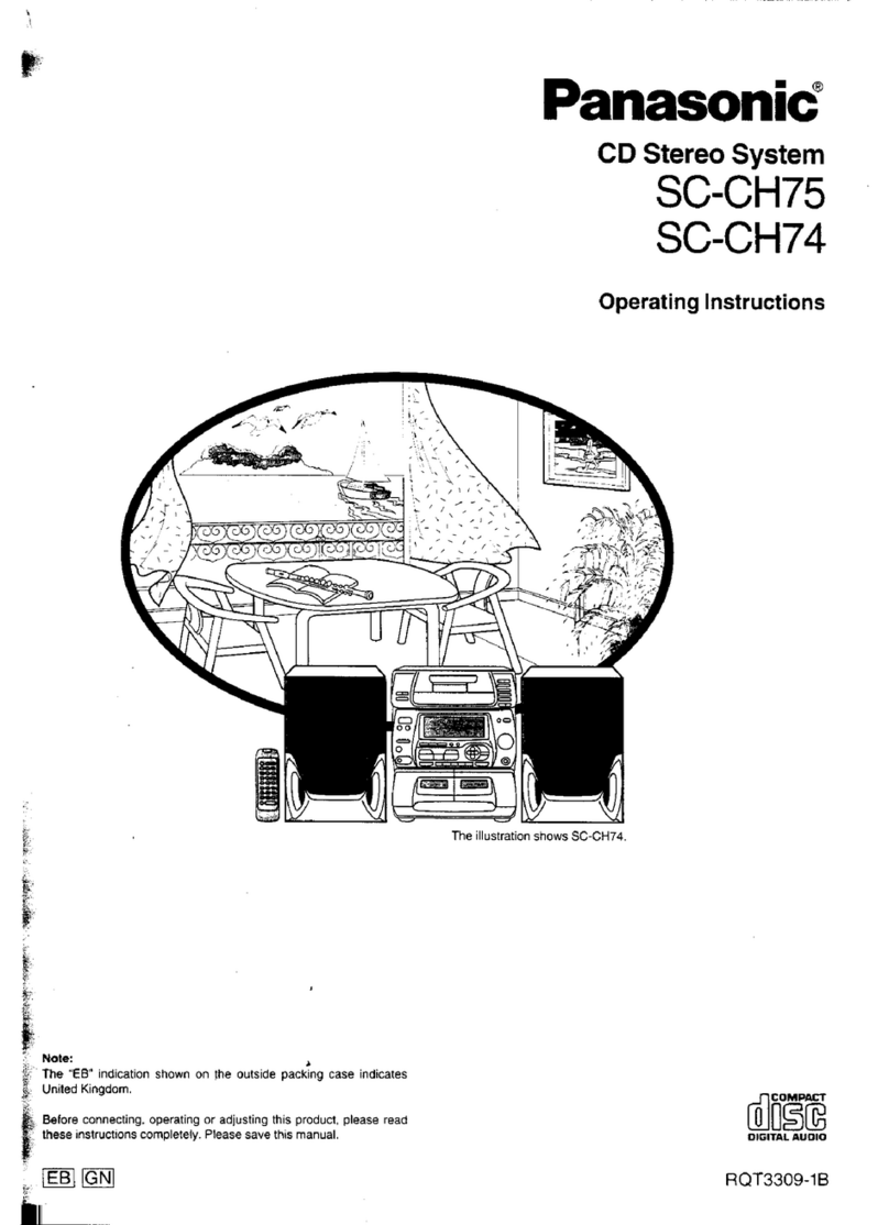 Panasonic SC-CH74 operating instructions