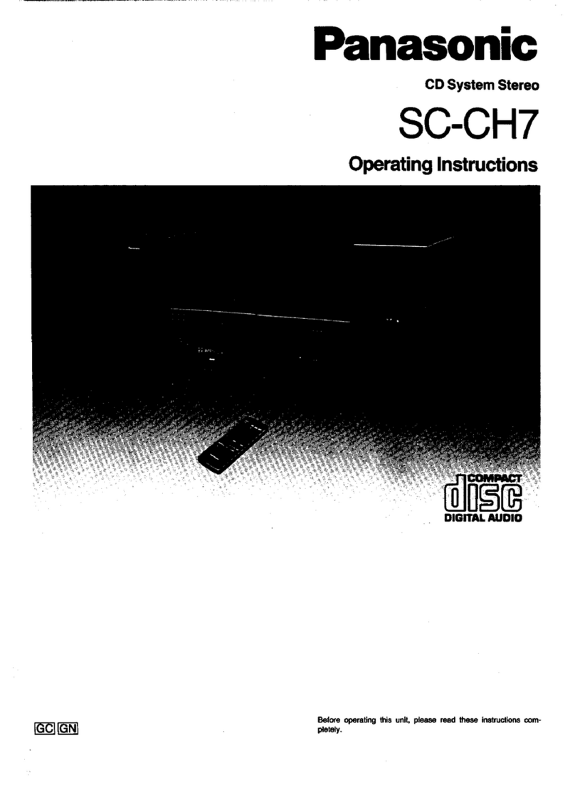 Panasonic SC-CH7 operating instructions