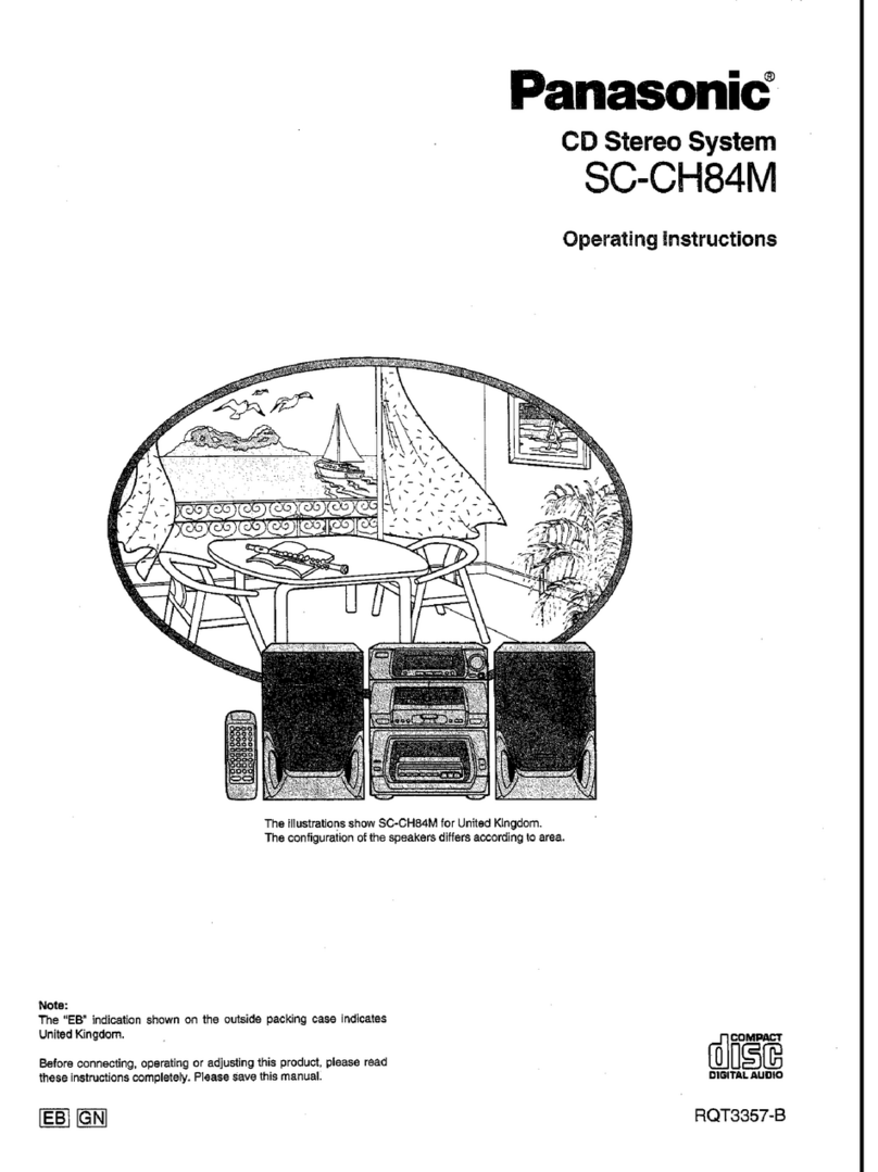 Panasonic SC-CH84M User manual