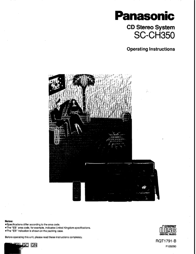Panasonic SC-CH350 User manual