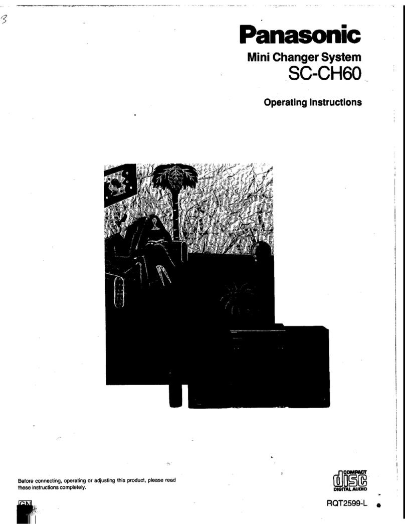 Panasonic SC-CH60 operating instructions