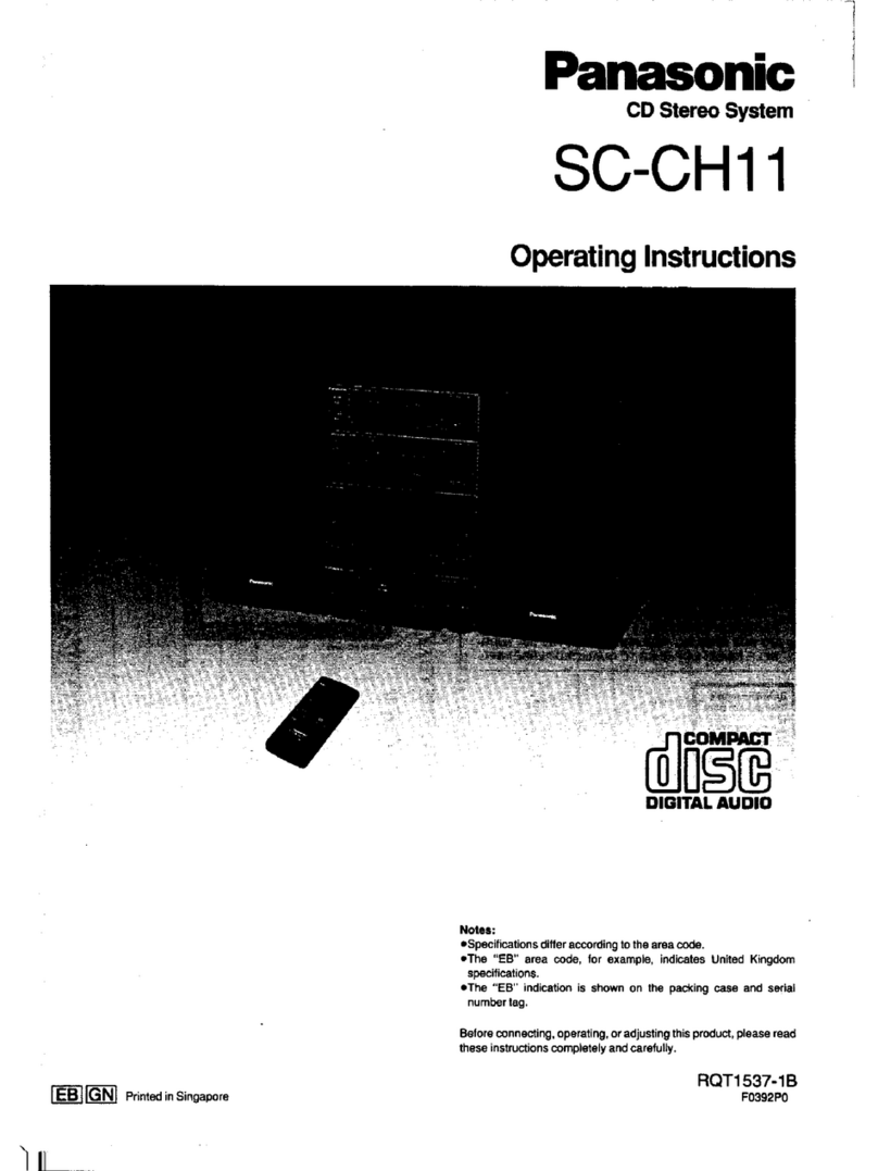 Panasonic SC-CH11 operating instructions