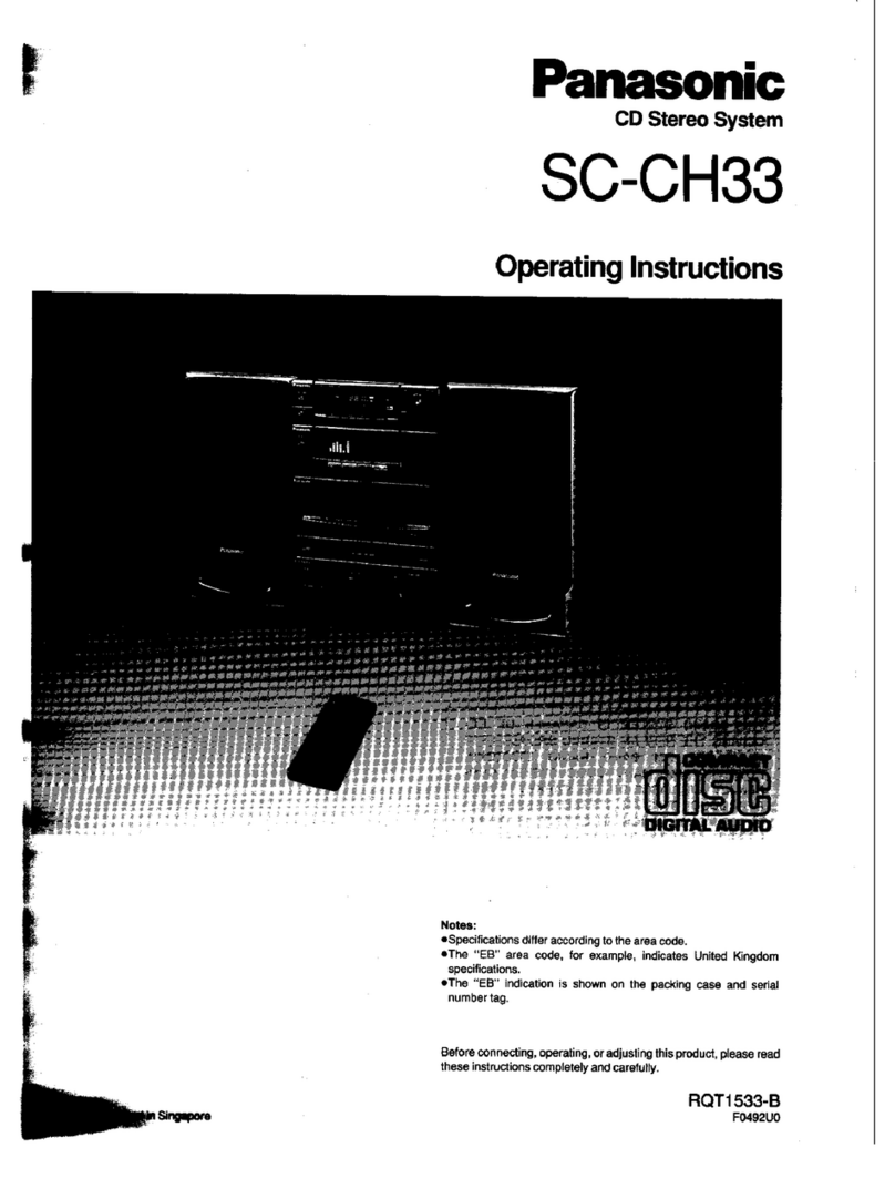 Panasonic SC-CH33 operating instructions