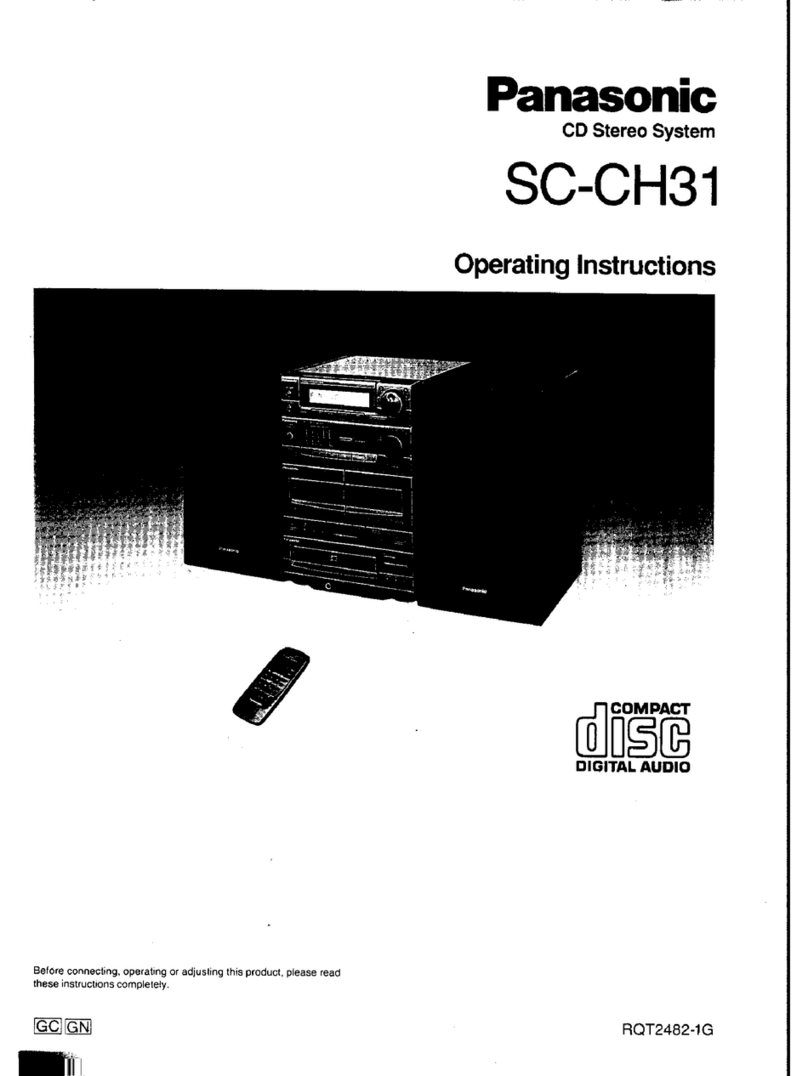 Panasonic SC-CH31 User manual