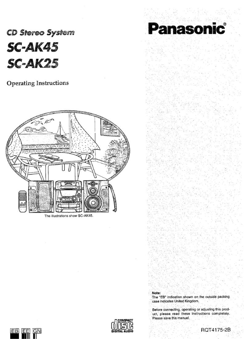 Panasonic SC-AK45 operating instructions