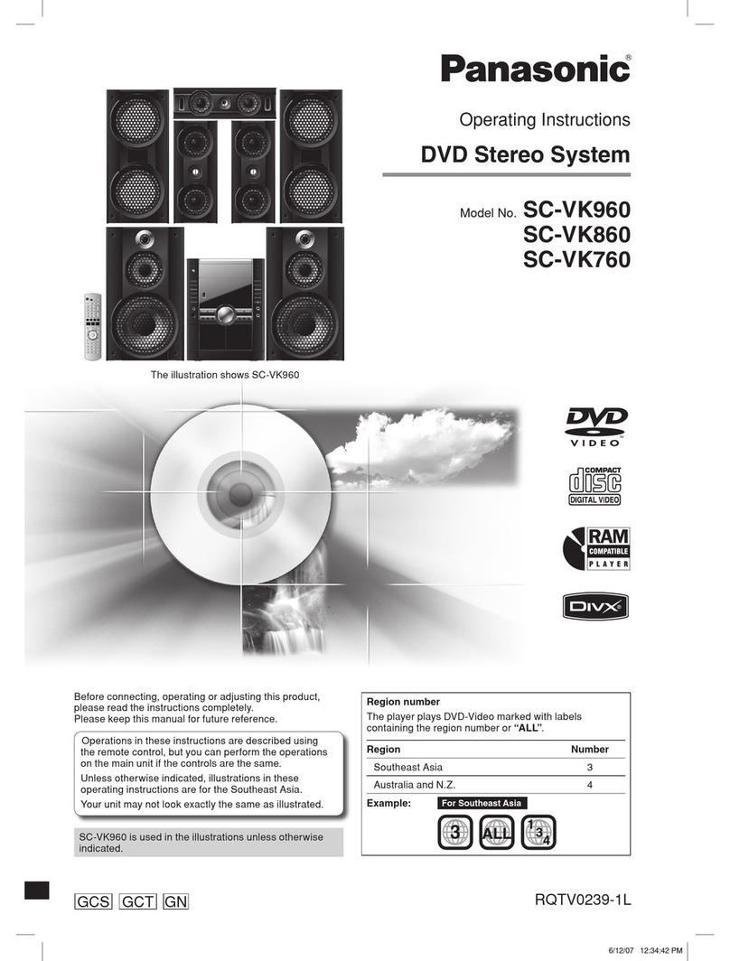 Panasonic SC-VK760 Operation instructions