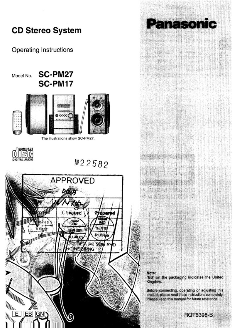 Panasonic SC-PM17 User manual