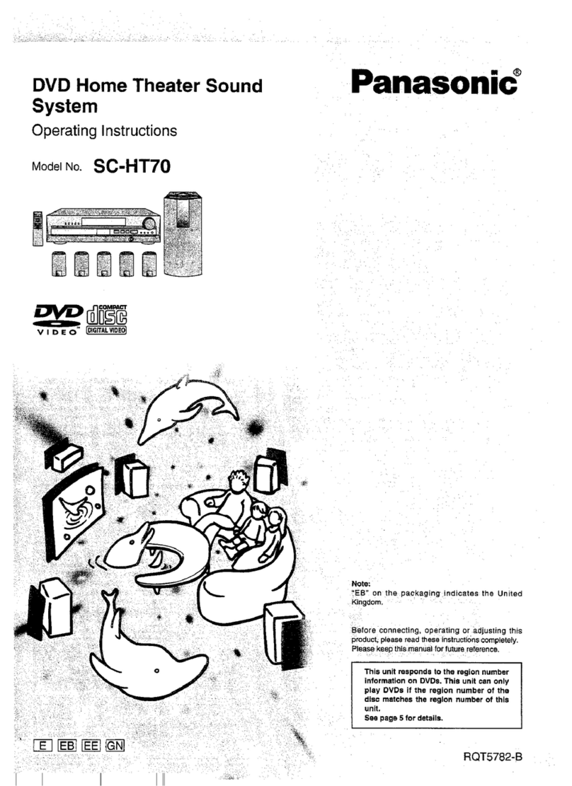 Panasonic SC-HT70 operating instructions
