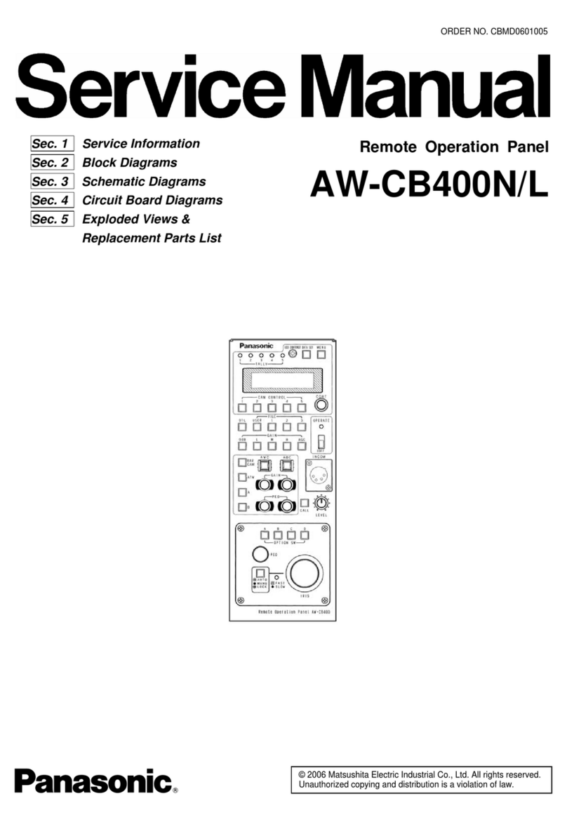 Panasonic AW-CB400L User manual Panasonic AW-CB400L User manual