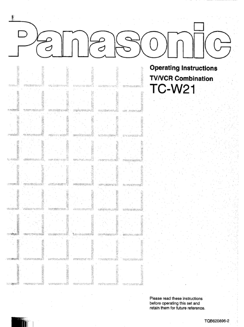 Panasonic TC-W21 User manual