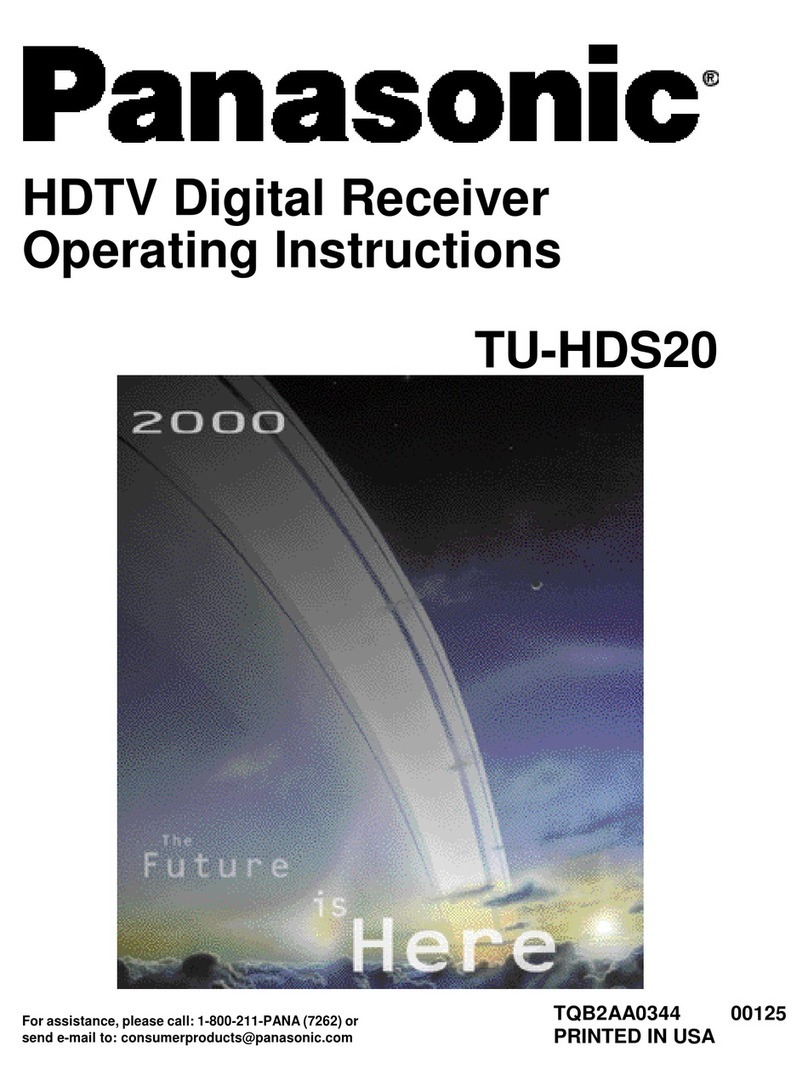 Panasonic TU-HDS20 operating instructions