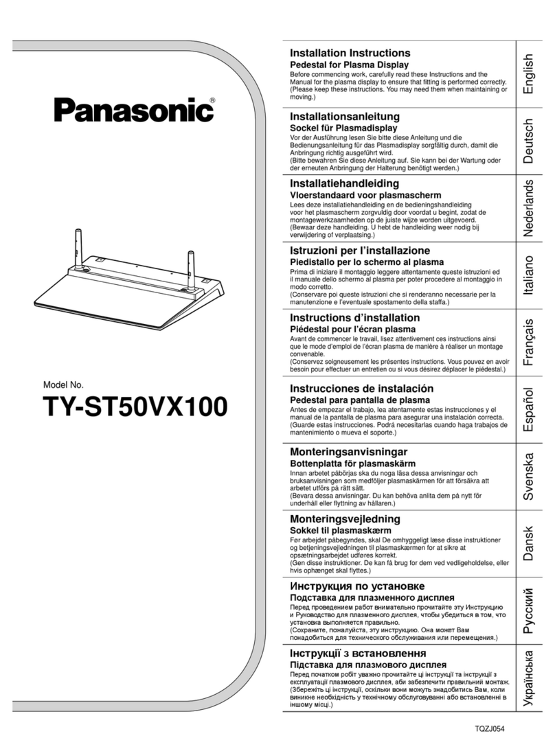 Panasonic TY-ST50VX100 installation instructions