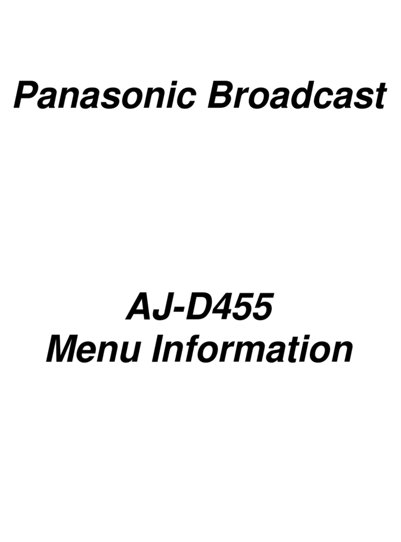Panasonic AJ-D455 User manual