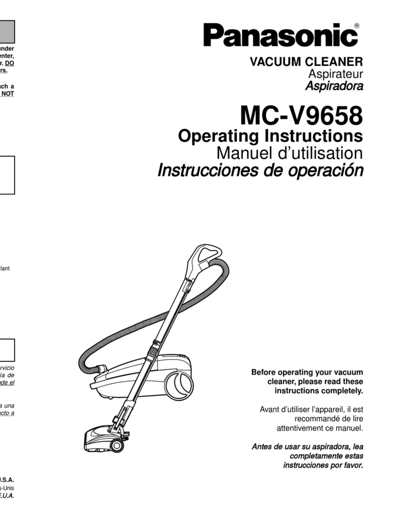Panasonic MC-V9658 operating instructions