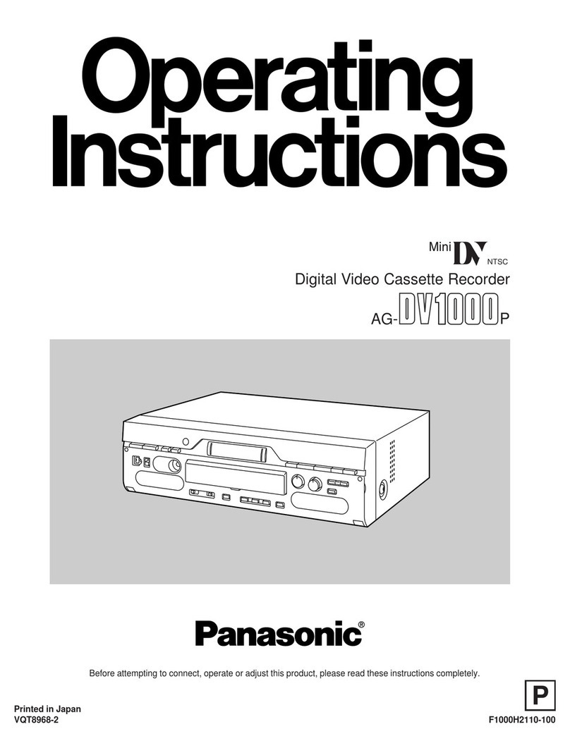 Panasonic AG-DV1000P User manual Panasonic AG-DV1000P User manual