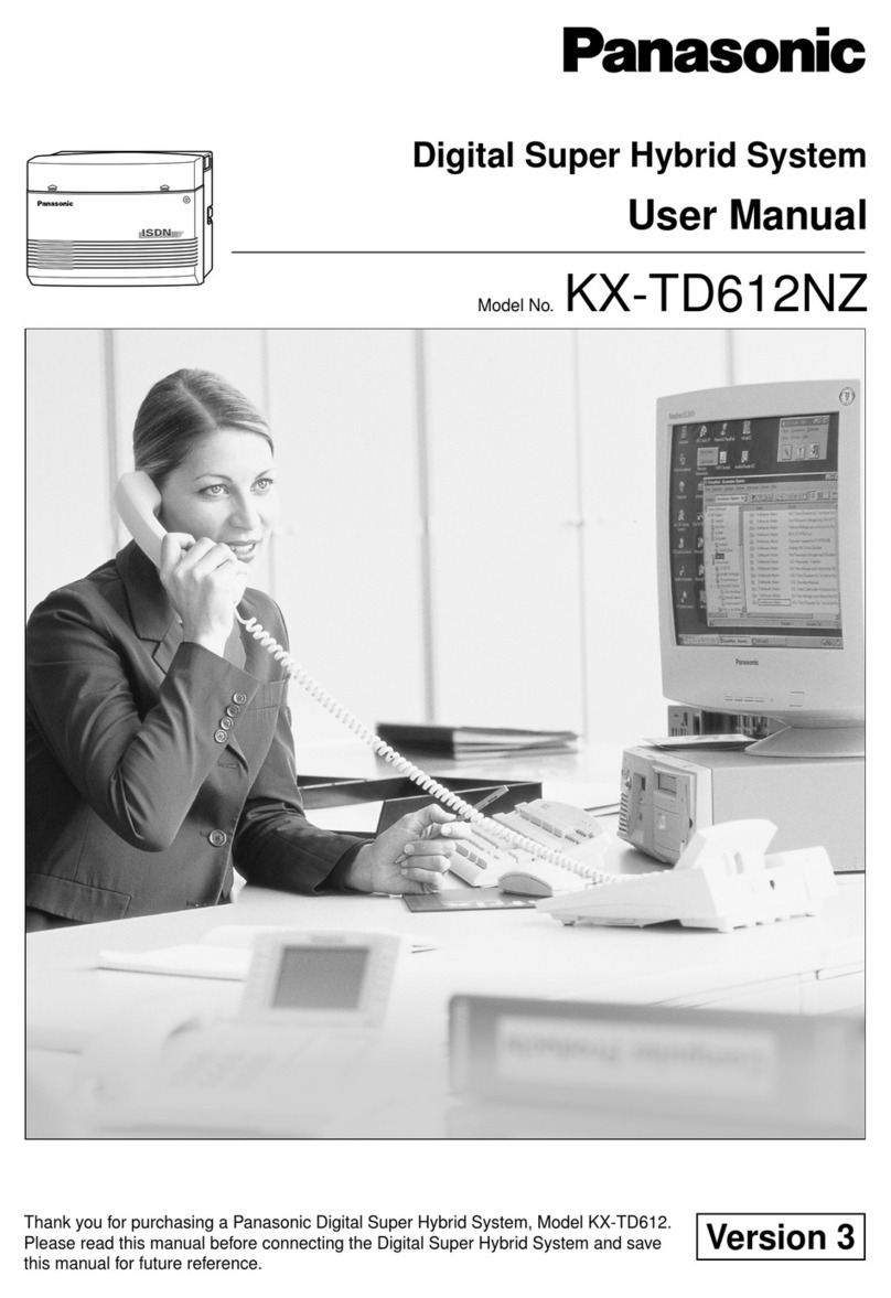 Panasonic KX-TD612NZ User manual Panasonic KX-TD612NZ User manual