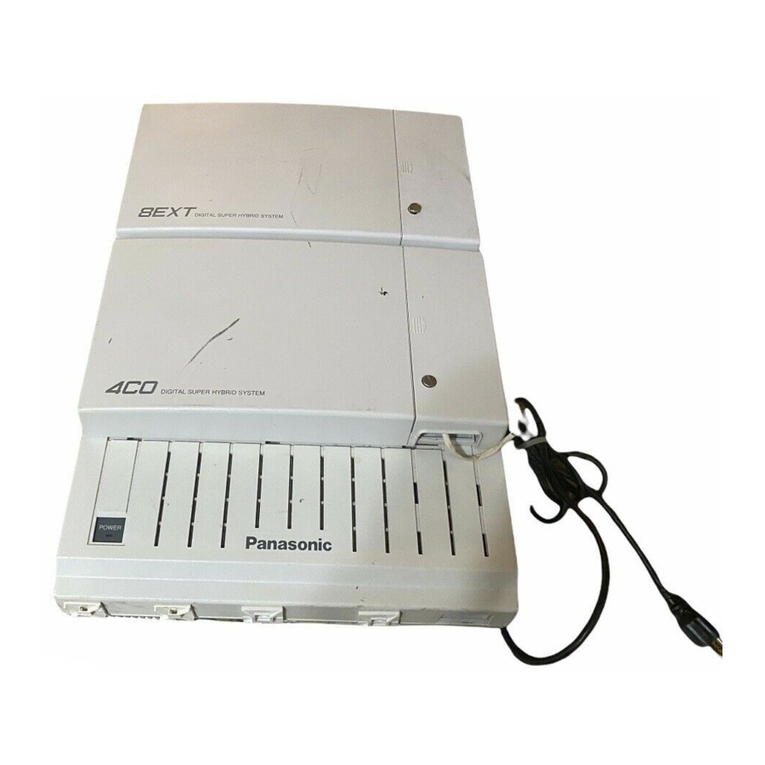 Panasonic KX-TD1232 User manual Panasonic KX-TD1232 User manual