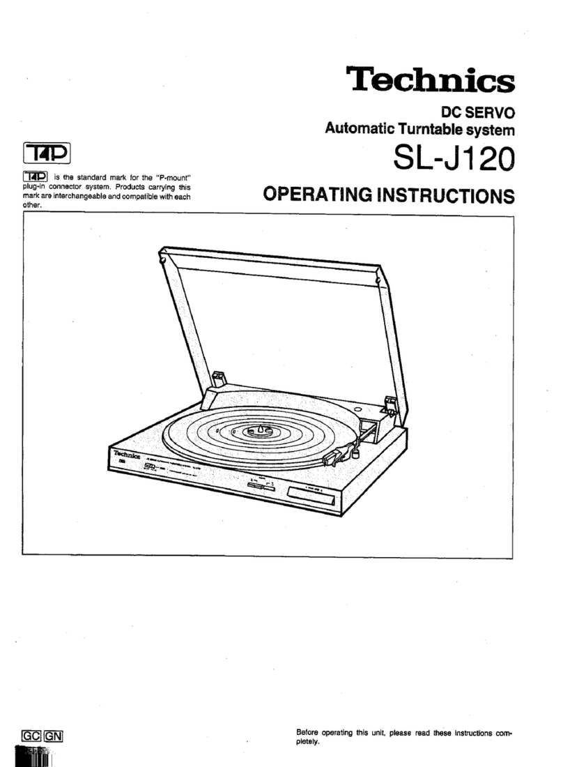 Technics SL-J120 User manual