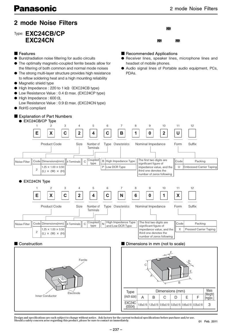 Panasonic EXC24CB/CP User manual