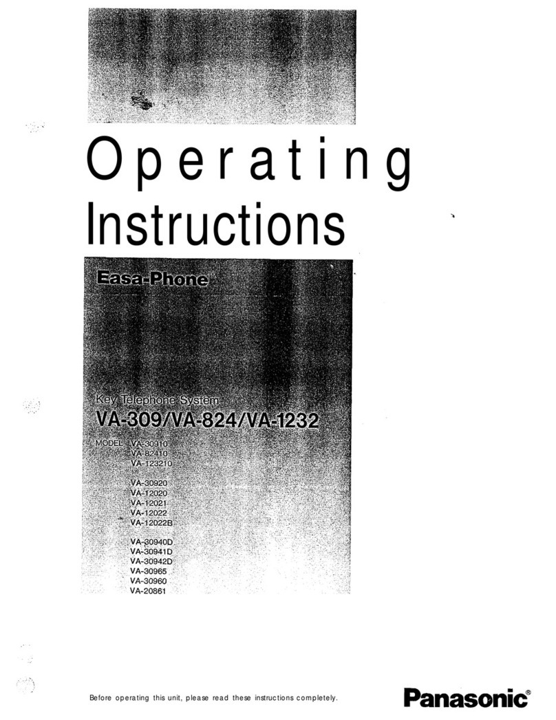 Panasonic Easa-Phone VA-12020 User manual