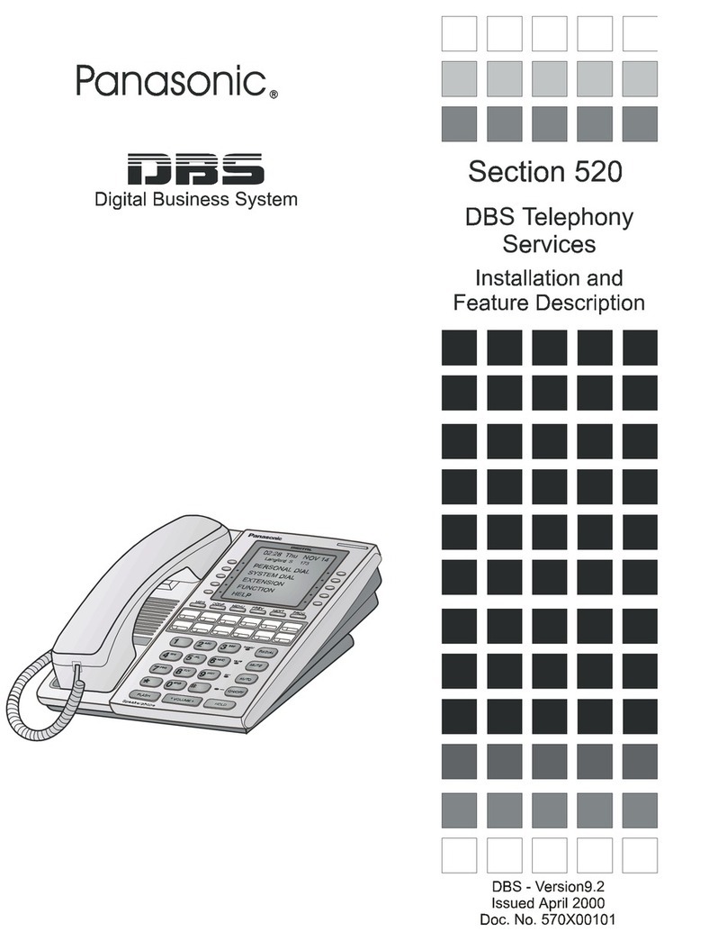 Panasonic Section 520 Owner's manual