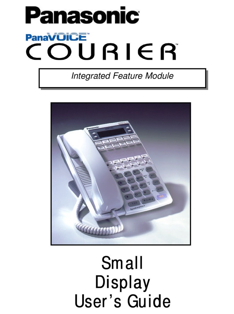 Panasonic PanaVoice Courier User manual