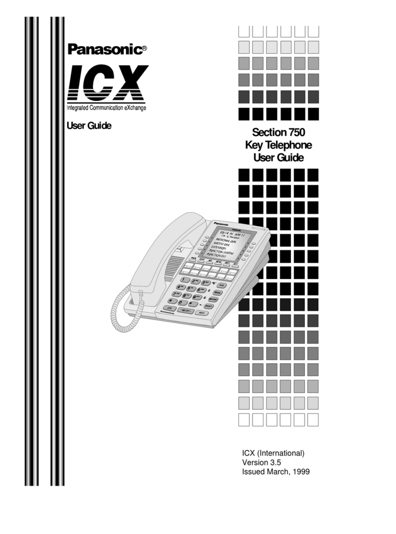 Panasonic Section750 User manual