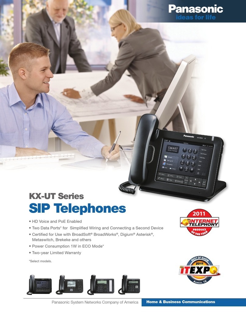Panasonic KX-UT133-B Specifications