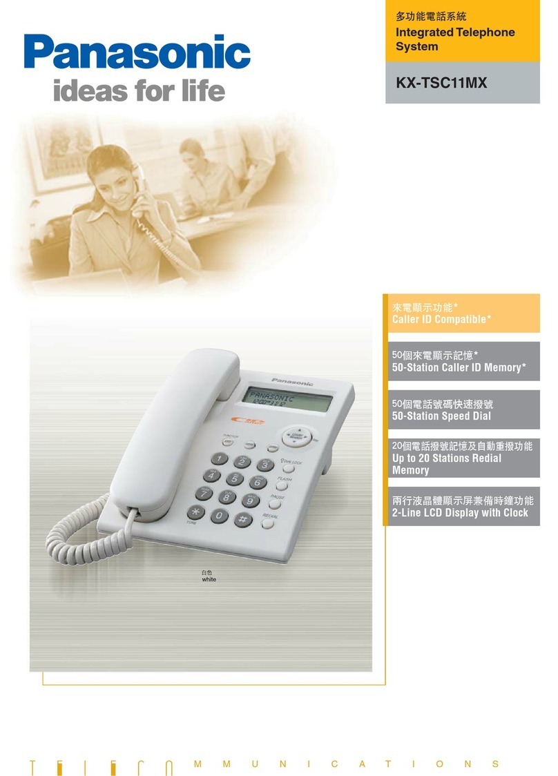 Panasonic KX-TSC11MX Specifications