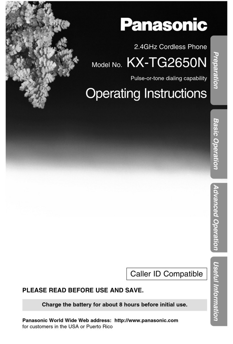 Panasonic KX-TG2650N User manual