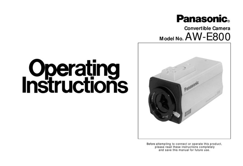 Panasonic AWE800 - COLOR CAMERA User manual