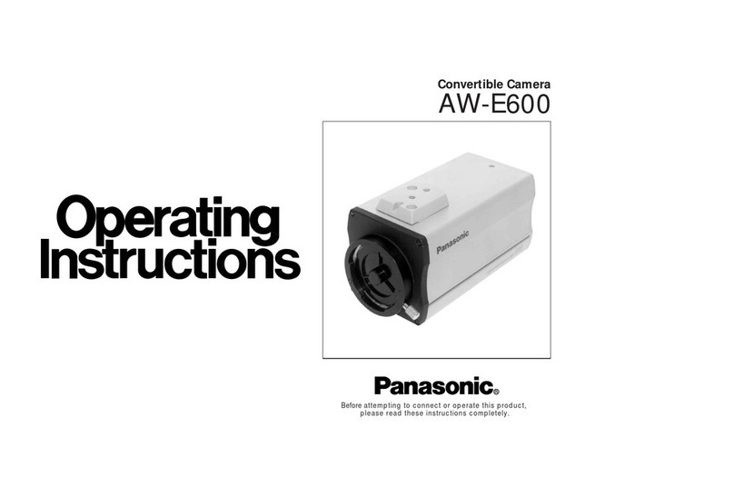Panasonic AWE600 - COLOR CAMERA operating instructions