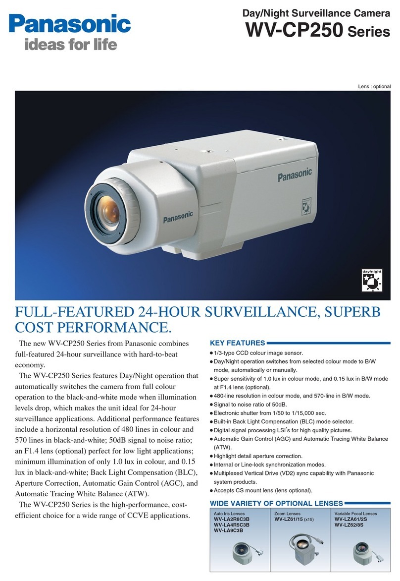 Panasonic WV-CP254 User manual