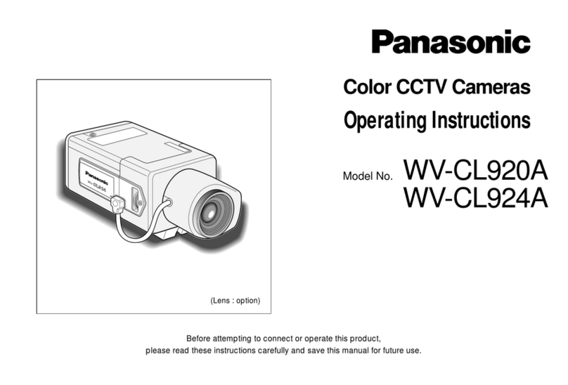 Panasonic WV-CL924A User manual