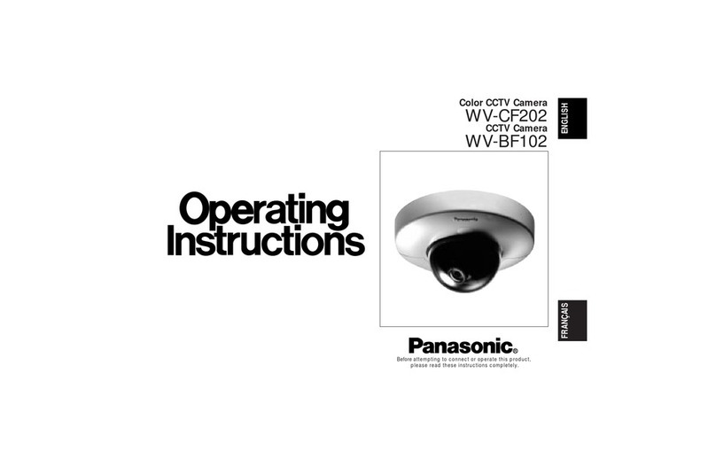 Panasonic WVBF102 - CCTV CAMERA operating instructions