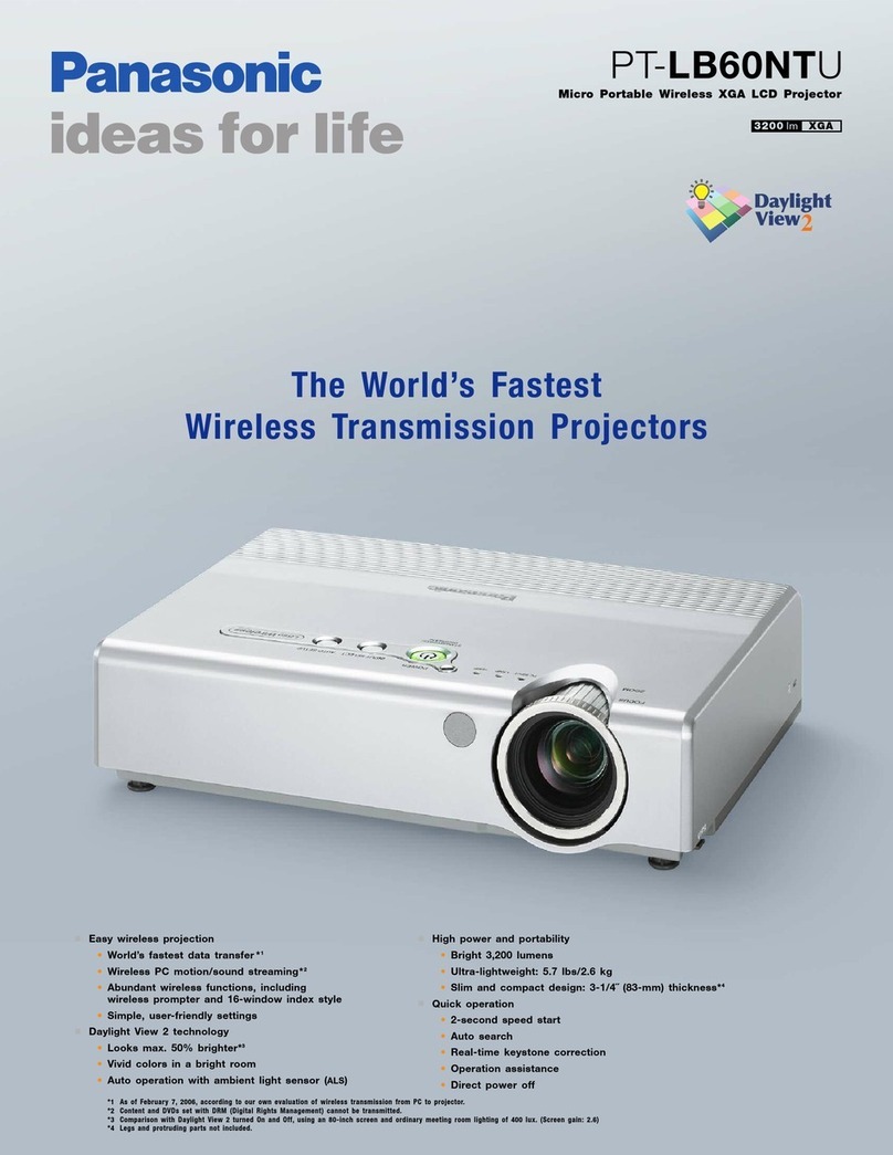 Panasonic PT-LB60NTU User manual