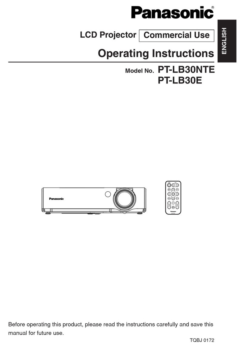 Panasonic PT-LB30E operating instructions