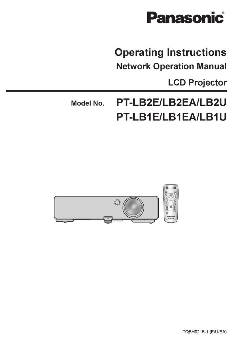 Panasonic PT-LB1E User manual