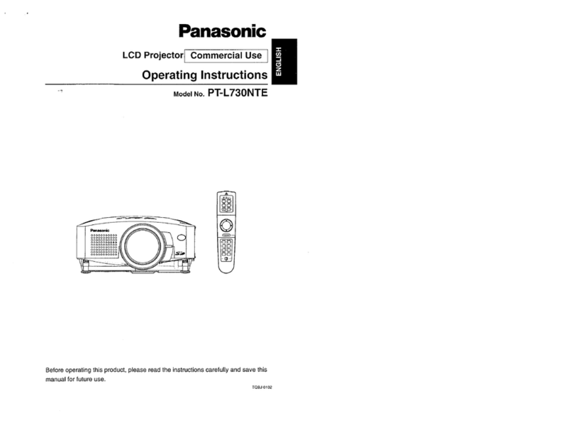 Panasonic PT-L730NTE User manual