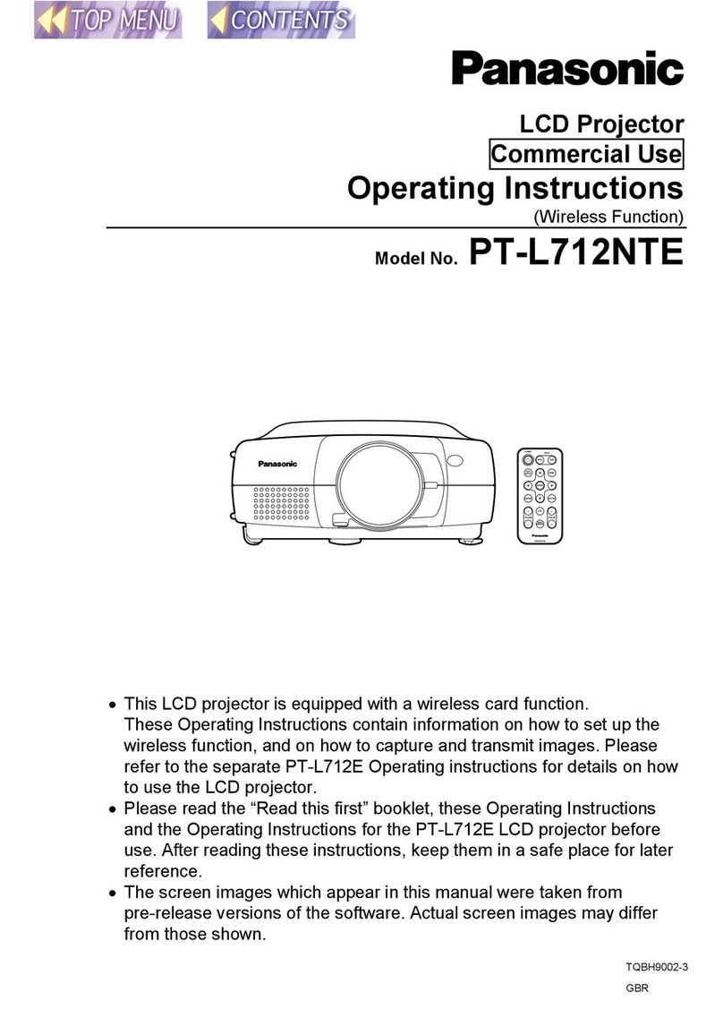 Panasonic PT-L712NTE User manual