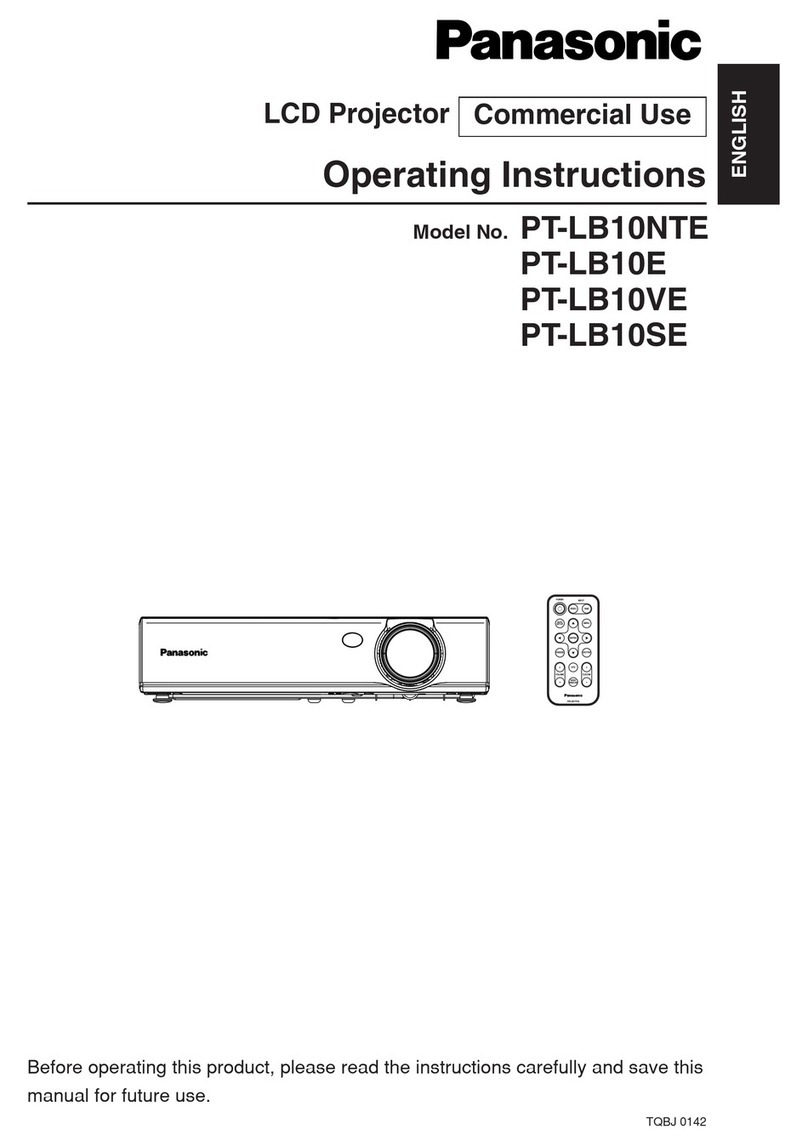 Panasonic PT-LB10E operating instructions